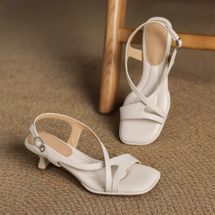 Lila | Leather Heels