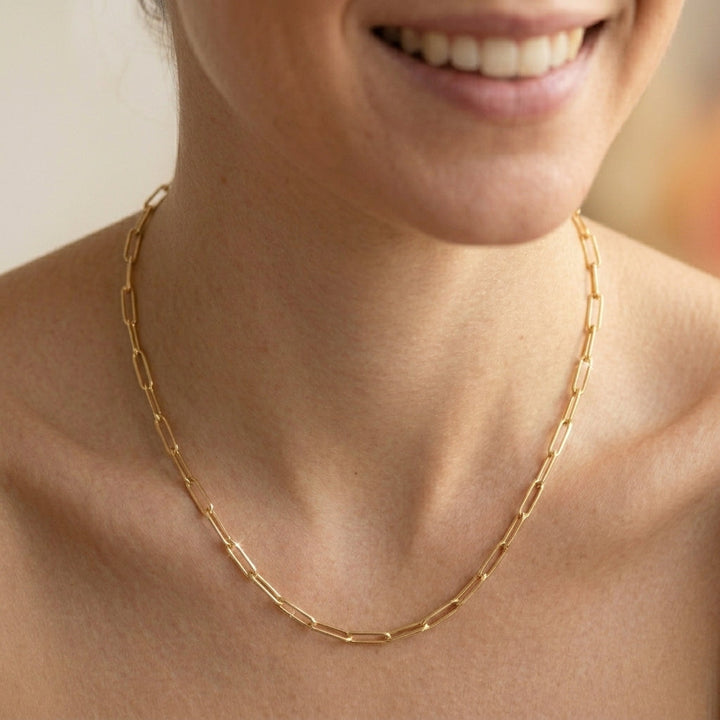 Monica Secrets Classics Paperclip Necklace