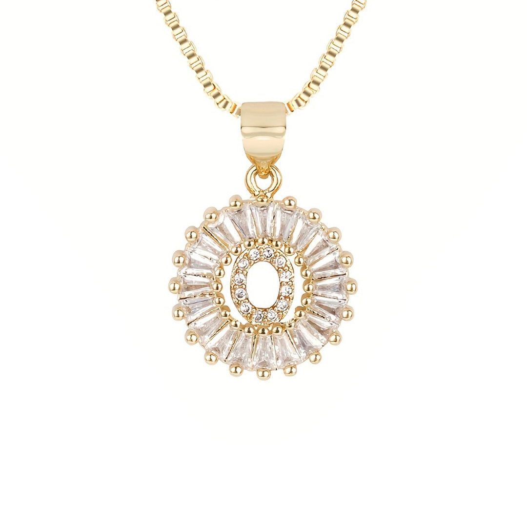 Circle Initial Necklace