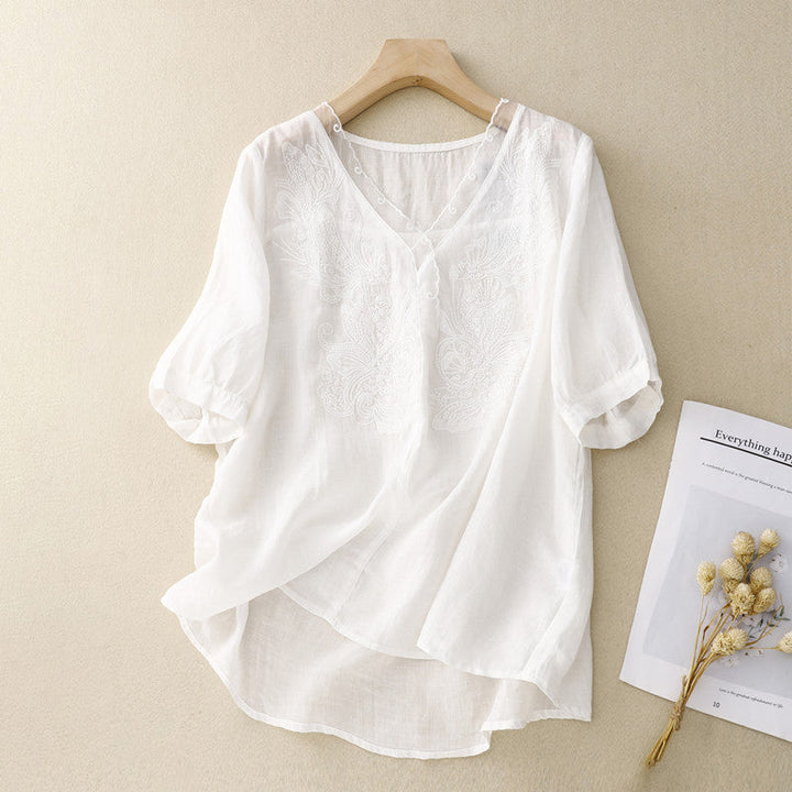 Elara | V-Neck Blouse