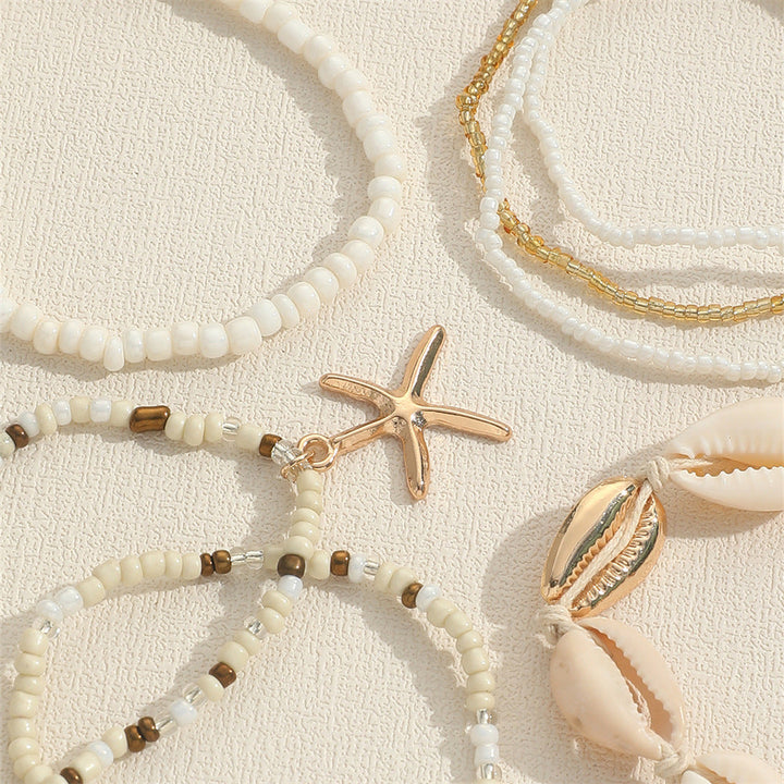 7pc Boho Beach Bracelet Stack