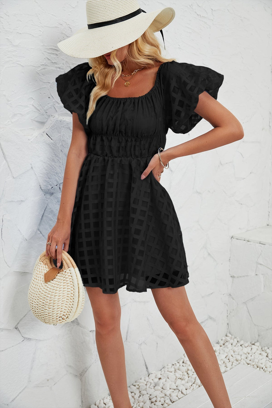 Lila | Mini Dress Puff Sleeves
