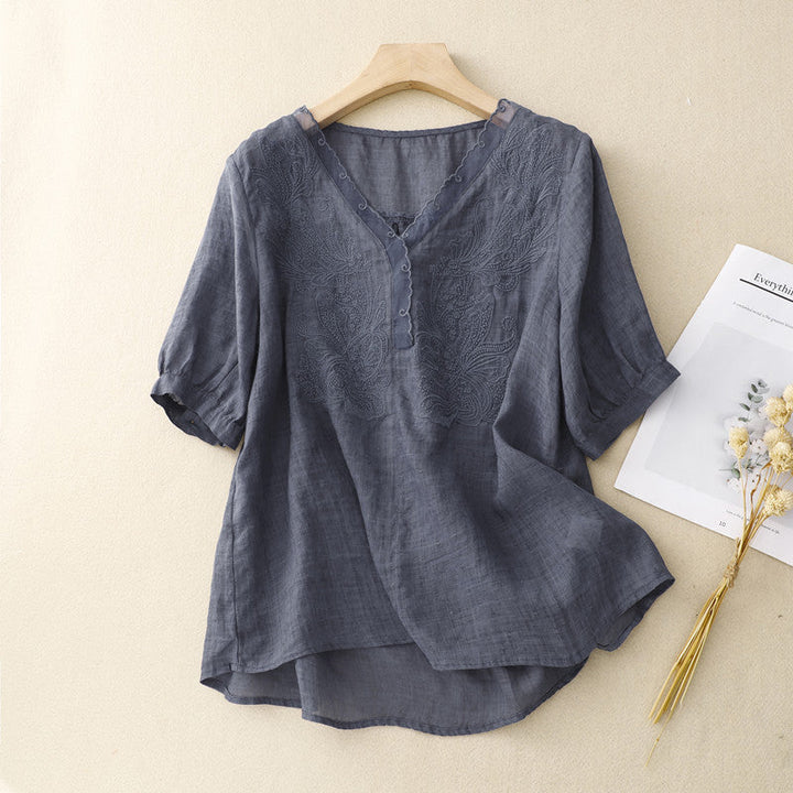 Elara | V-Neck Blouse