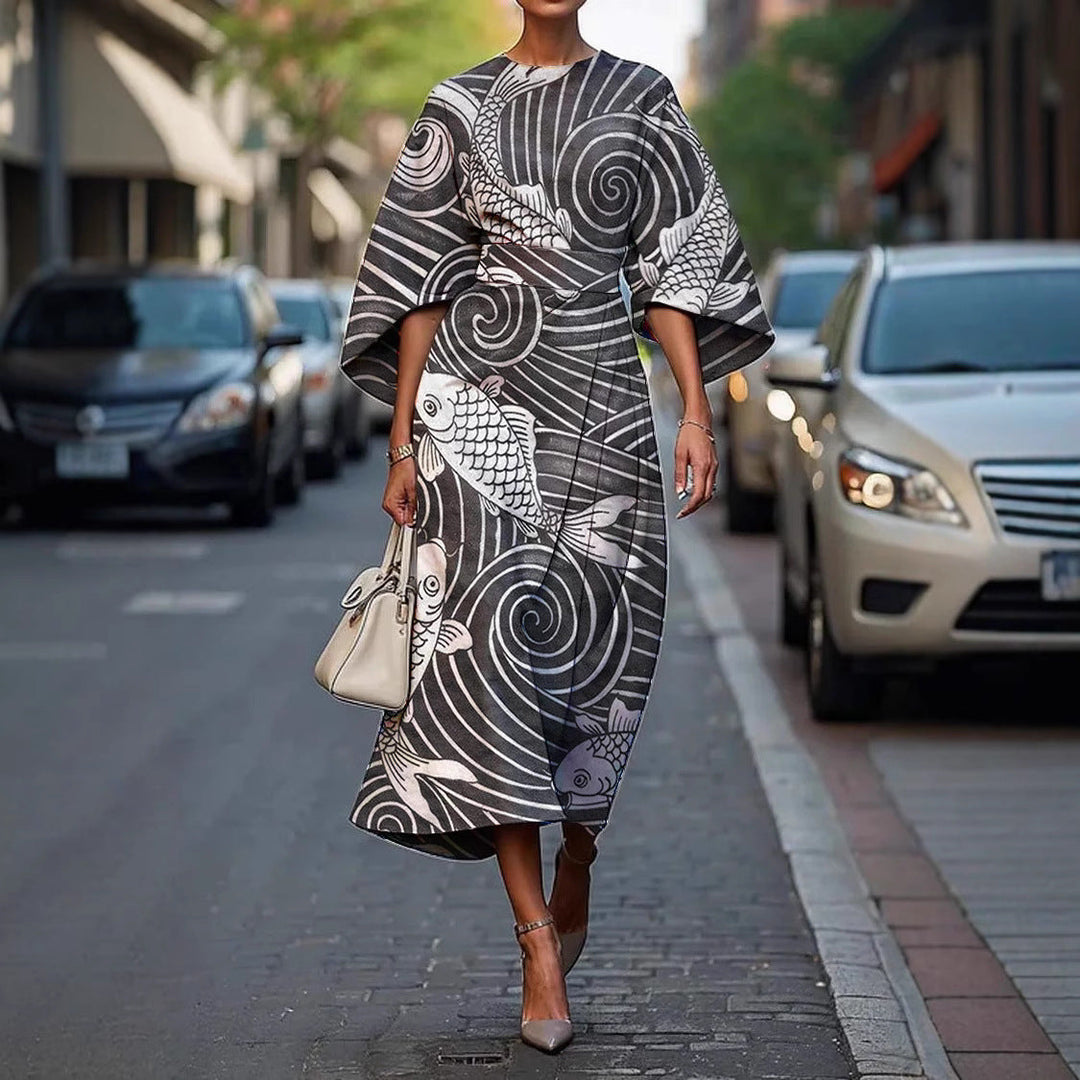 Isolde | Batwing Sleeve Dress