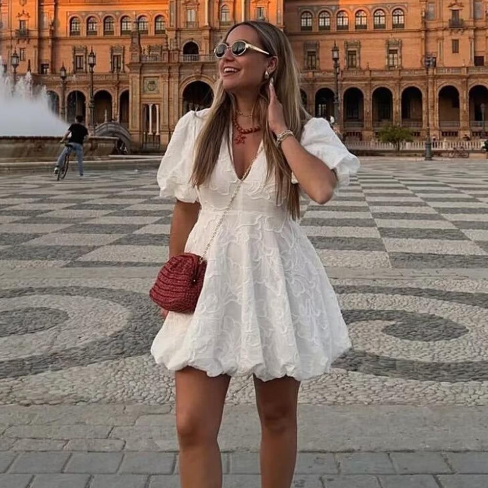 Elowen | Mini Dress V-Neck