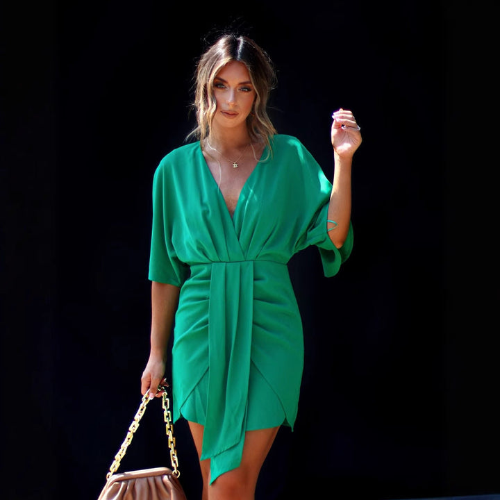 Liliana | V-Neck Skater Dress