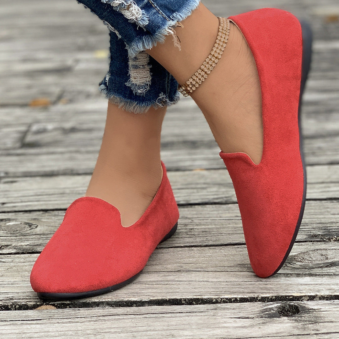 Monica Secrets | Casual Comfortable Pointed-Toe Flats