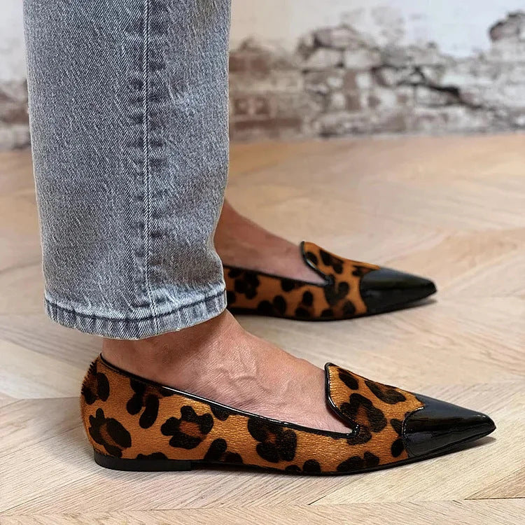 Monica Secrets | Refined Animal Print Ballet Flats