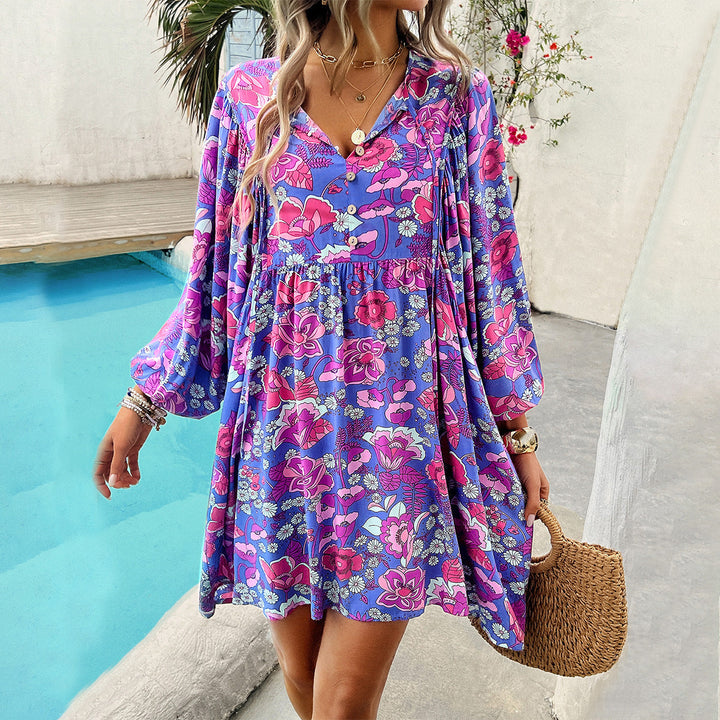 Alina | V-Neck Mini Dress