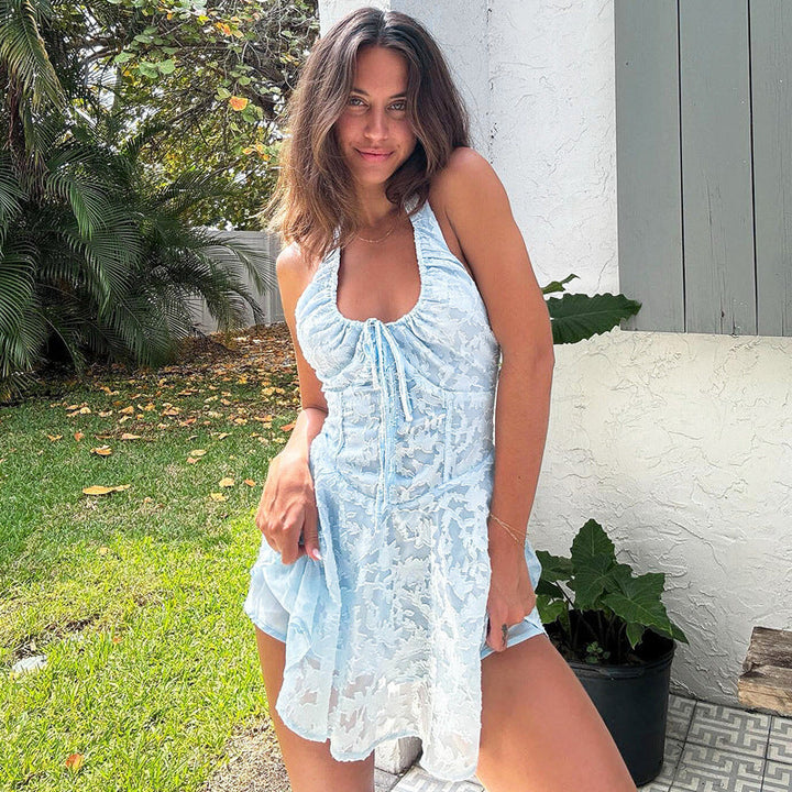 Elena | Halterneck Mini Dress