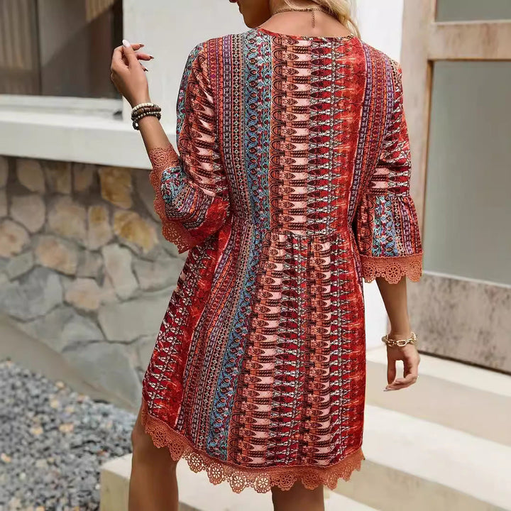 Elowen | V-Neck A-Line Dress
