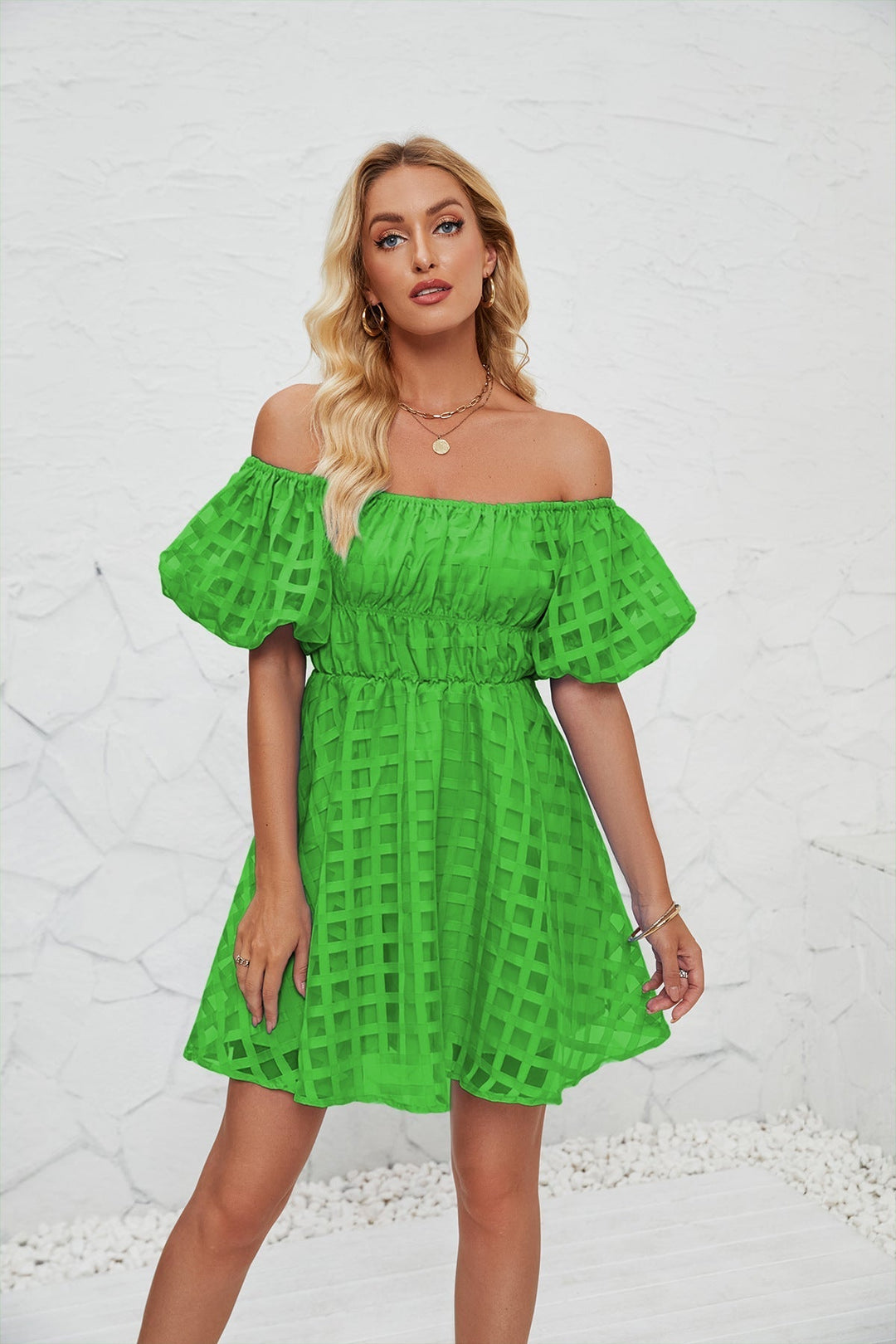 Lila | Mini Dress Puff Sleeves