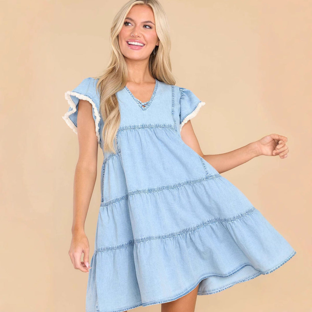 Clara | A-line Denim Dress