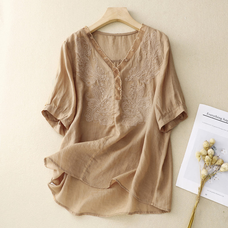 Elara | V-Neck Blouse
