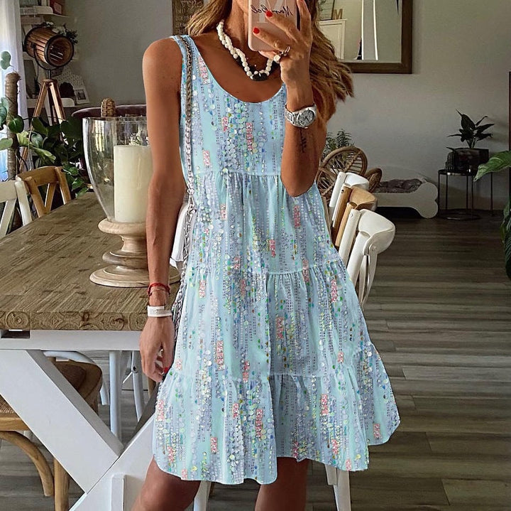 Lydia | Sleeveless Layered Dress