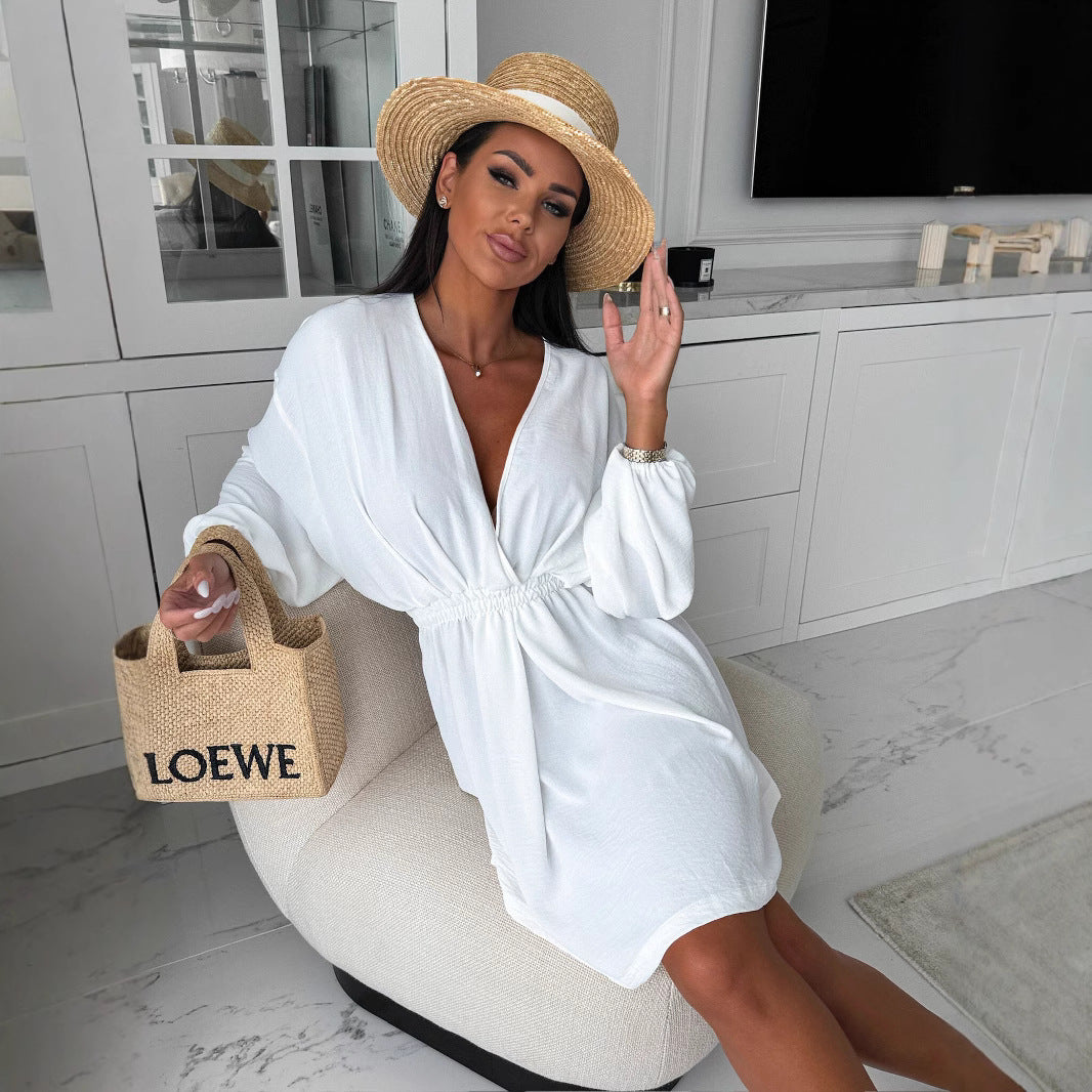 Liora | V-Neck Long Sleeve Dress