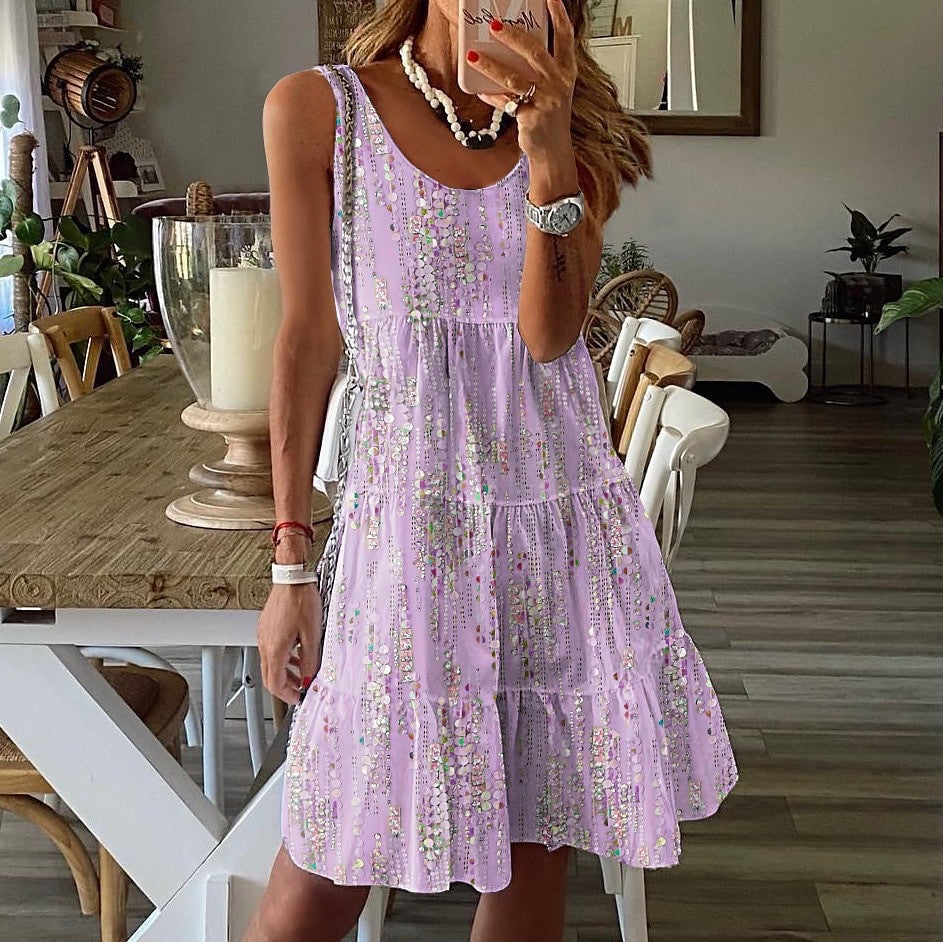 Lydia | Sleeveless Layered Dress