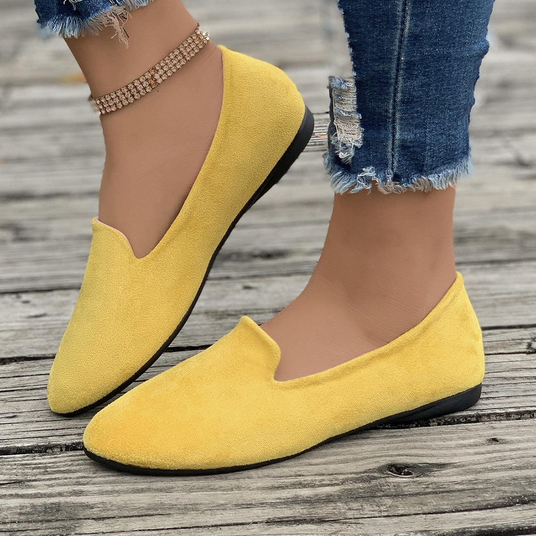 Monica Secrets | Casual Comfortable Pointed-Toe Flats
