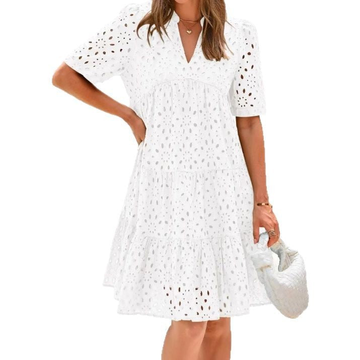 Cressida | Eyelet Mini Dress