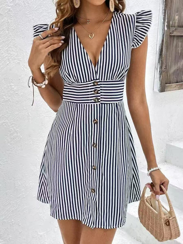 Cecilia | V-Neck A-Line Dress