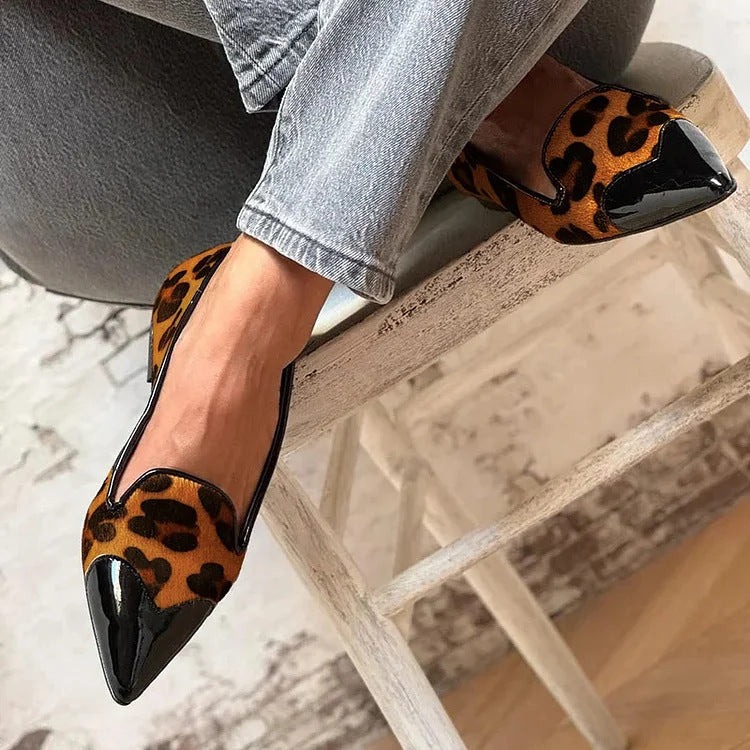 Monica Secrets | Refined Animal Print Ballet Flats