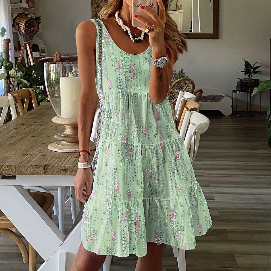 Lydia | Sleeveless Layered Dress
