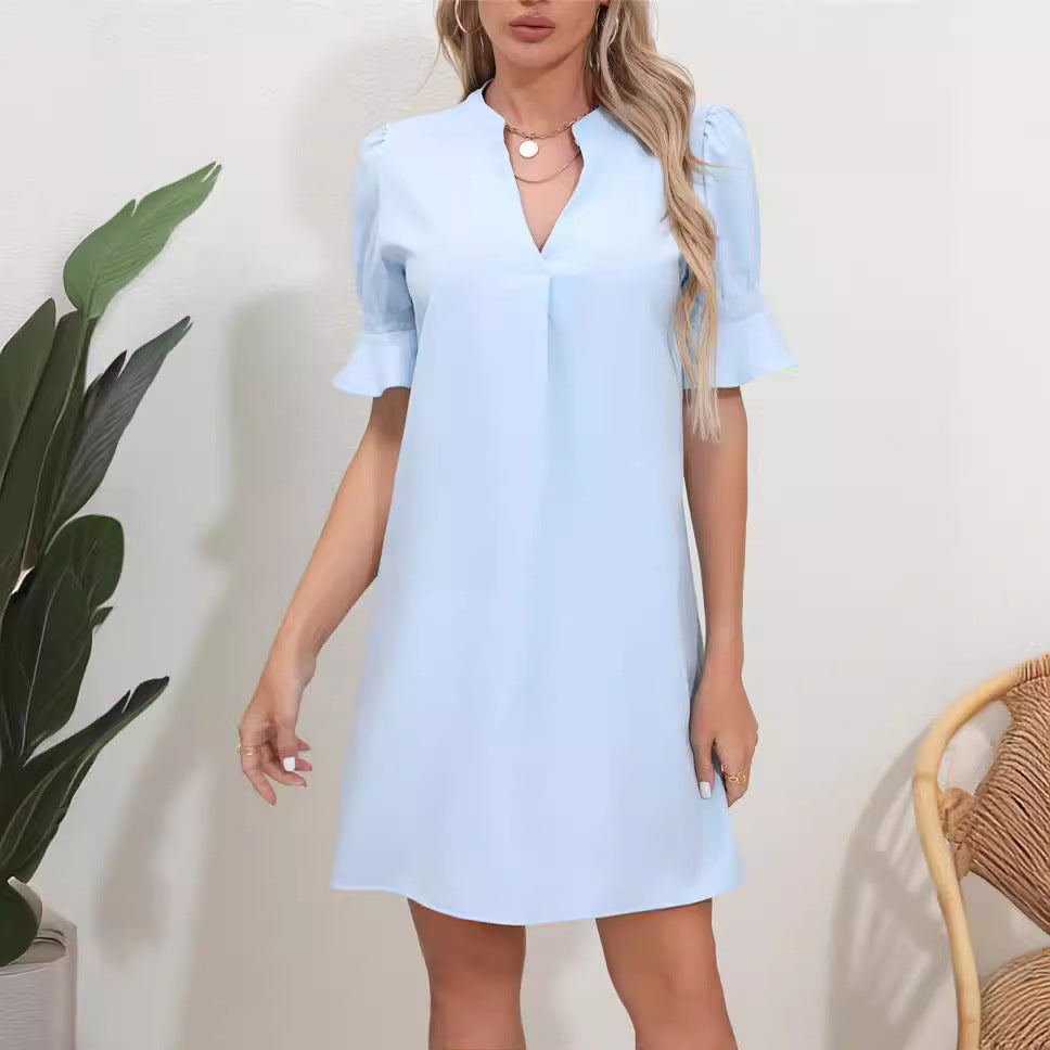 Elara | A-Line V-Neck Dress