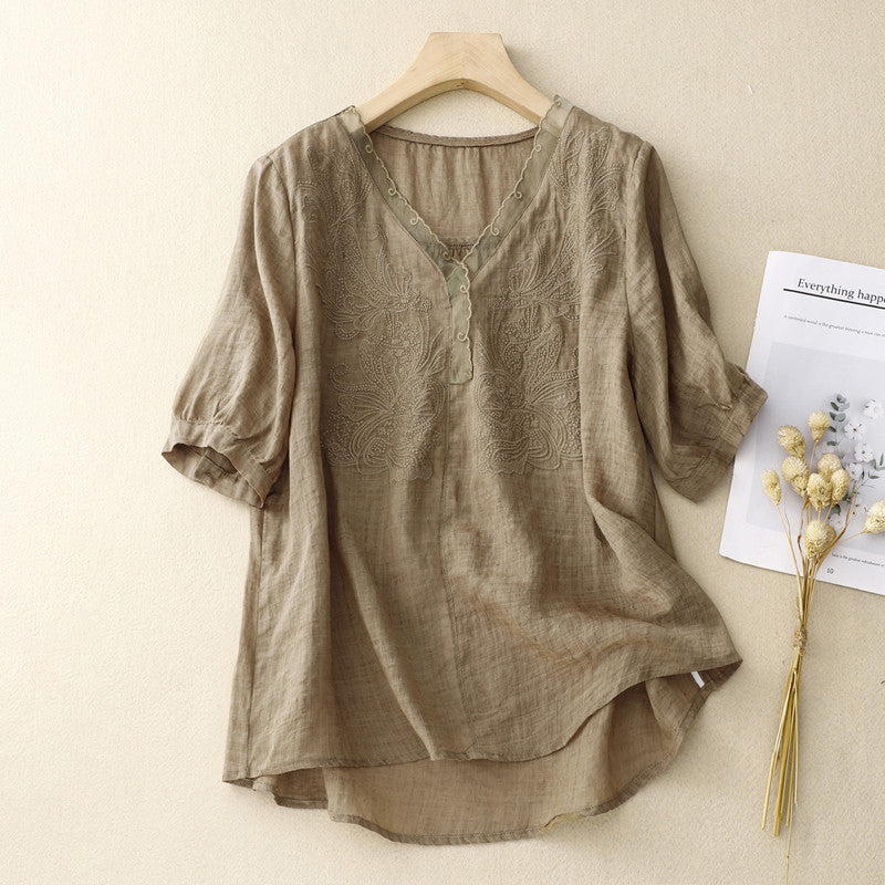 Elara | V-Neck Blouse