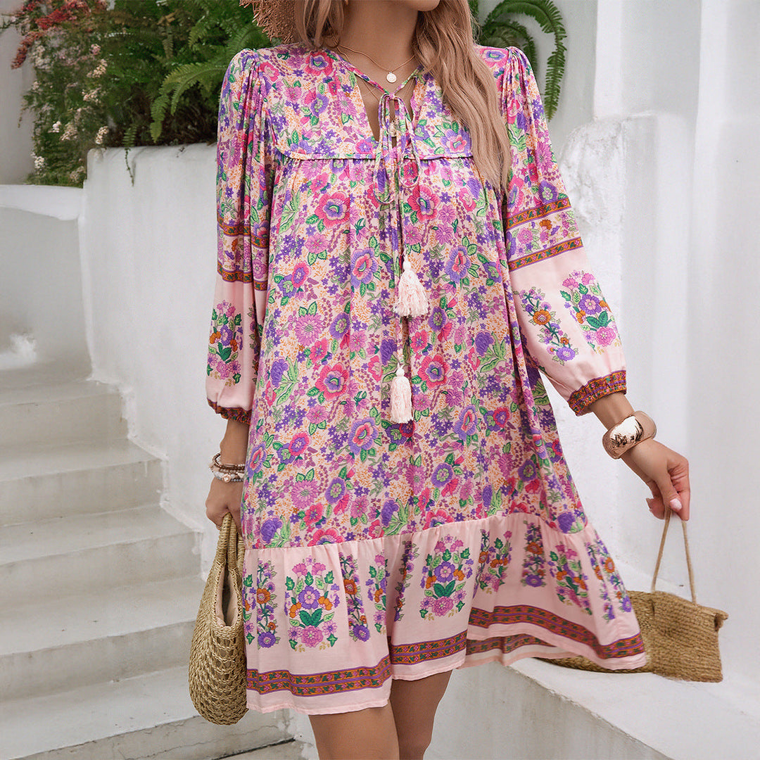 Beatrix | Floral V-Neck Dress