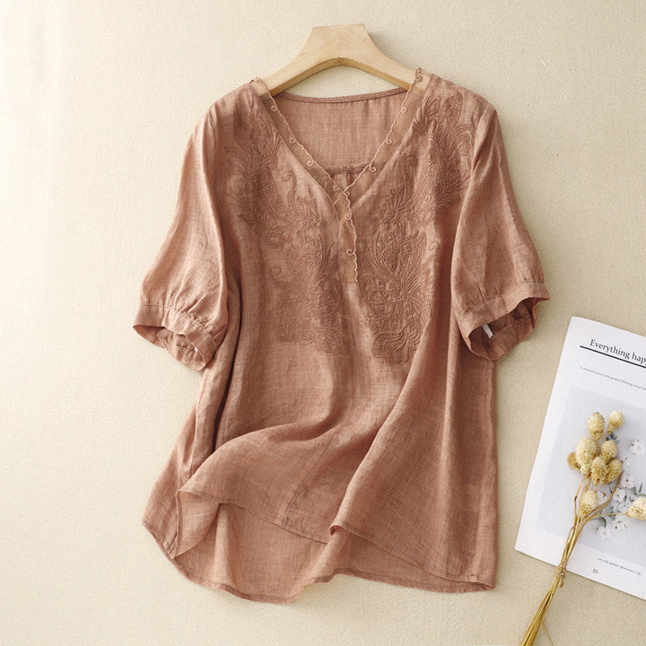 Elara | V-Neck Blouse