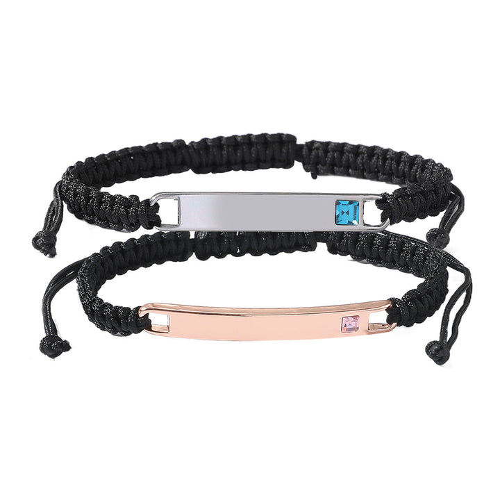 Personalized Magnetic Heart Love Bracelet Set