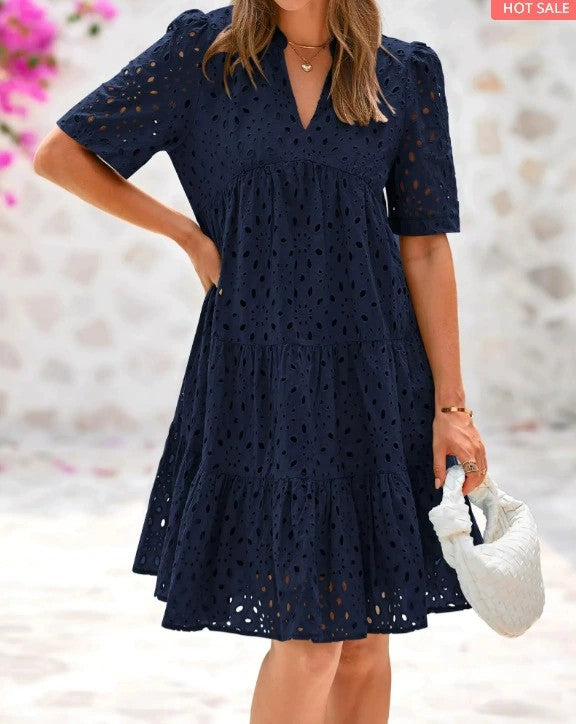 Cressida | Eyelet Mini Dress
