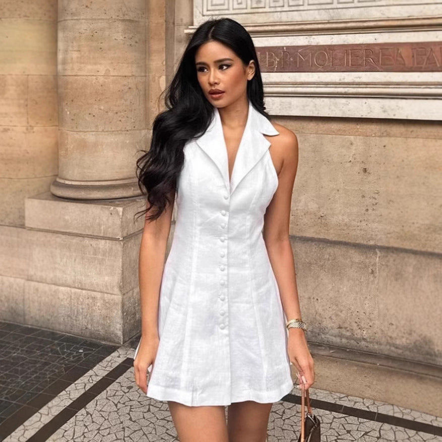 Lydia | A-line Linen Dress