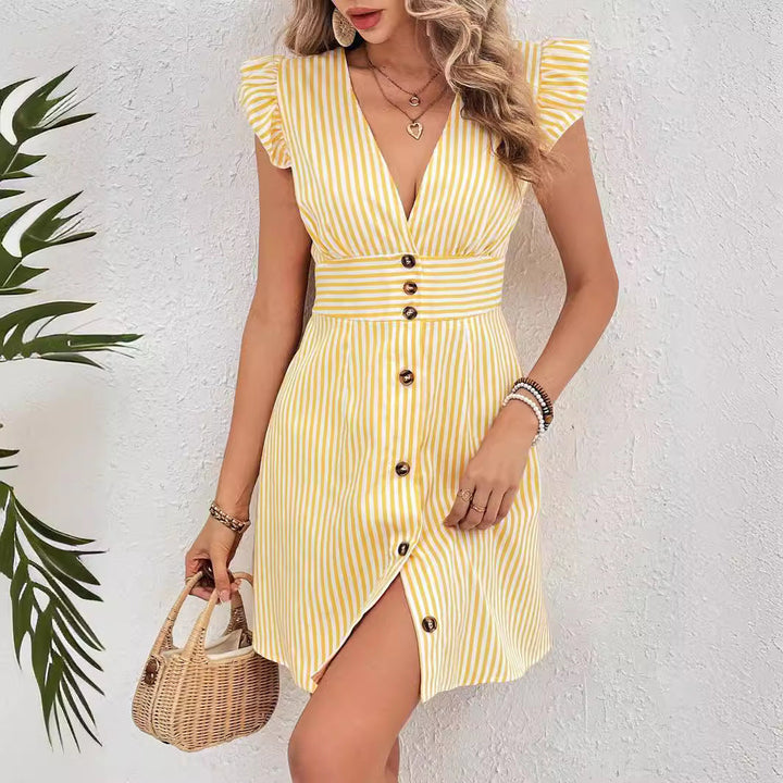 Cecilia | V-Neck A-Line Dress