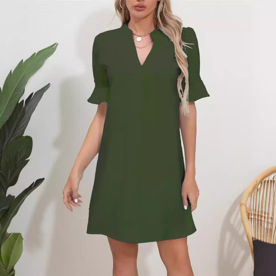Elara | A-Line V-Neck Dress