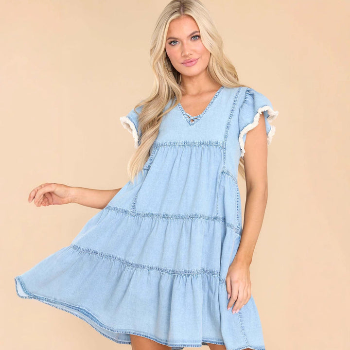 Clara | A-line Denim Dress