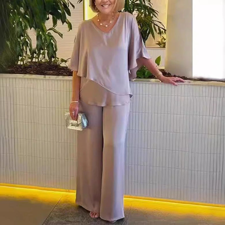 Monica Secrets | Effortless Wide-Leg Set