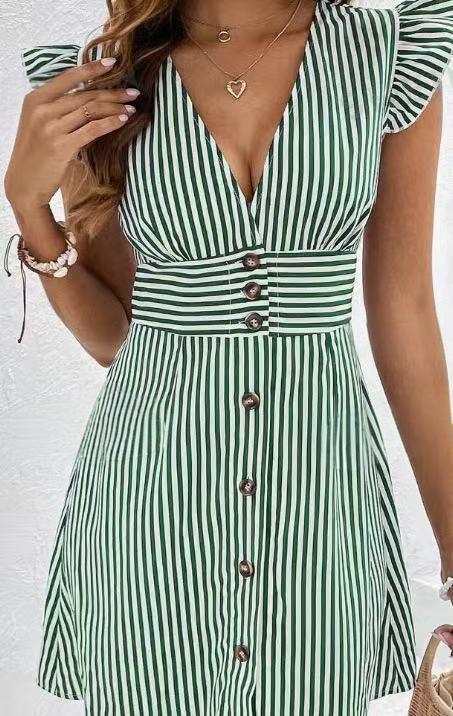 Cecilia | V-Neck A-Line Dress