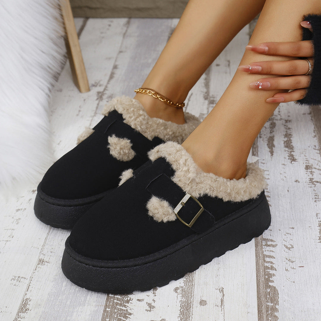 Monica Secrets | Comfy Platform Mini Boots Slippers