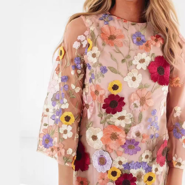 Elara | Floral Tunic Dress