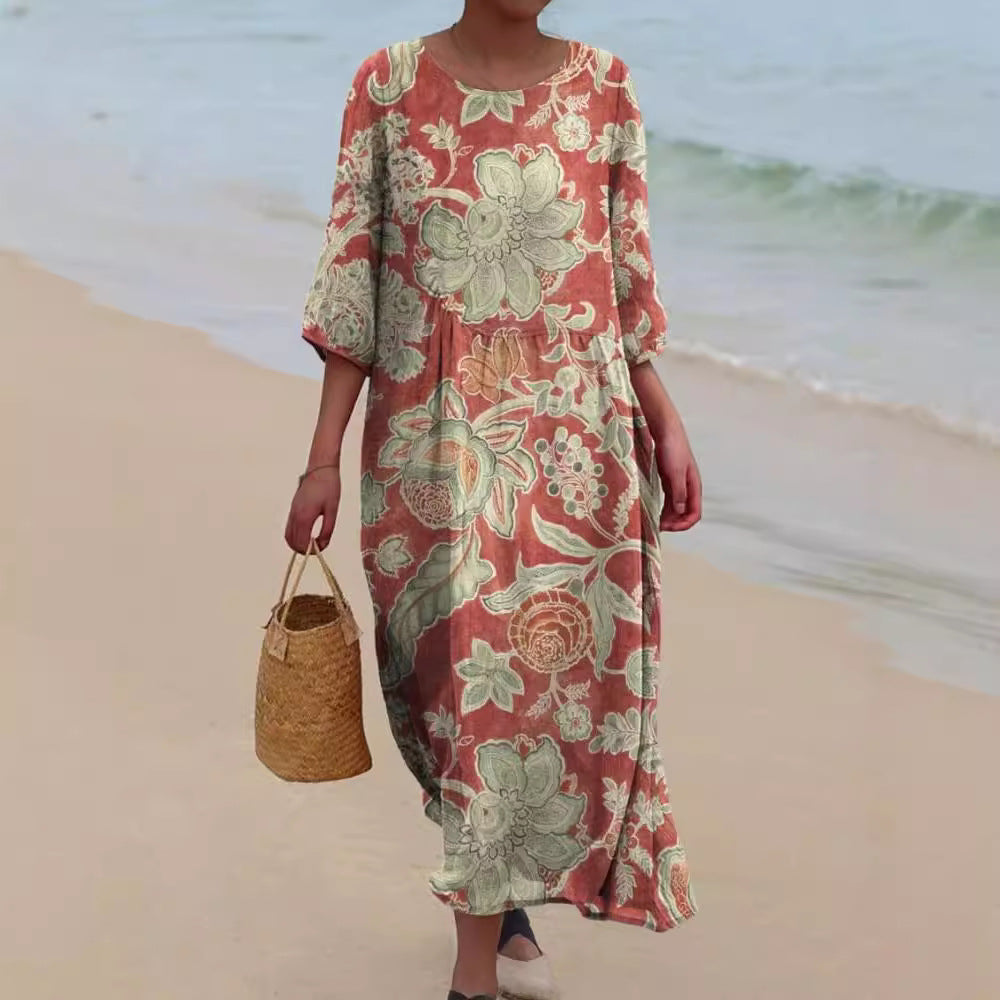 Monica Secrets | Floral Printed Midi Dress