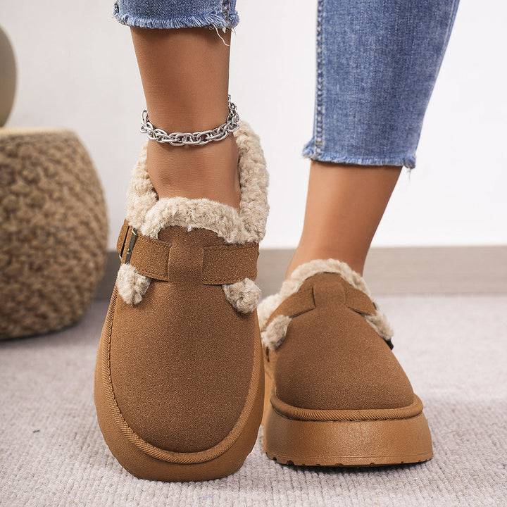 Monica Secrets | Comfy Platform Mini Boots Slippers