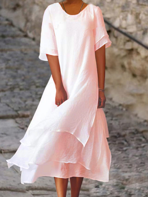 Monica Secrets | Elegant Multi-Layered Dress