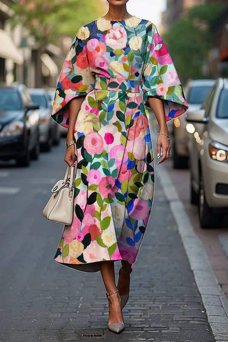 Isolde | Batwing Sleeve Dress