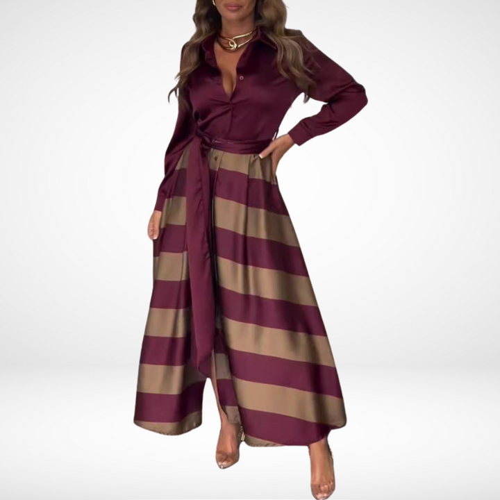 Amara | Striped Maxi Dress