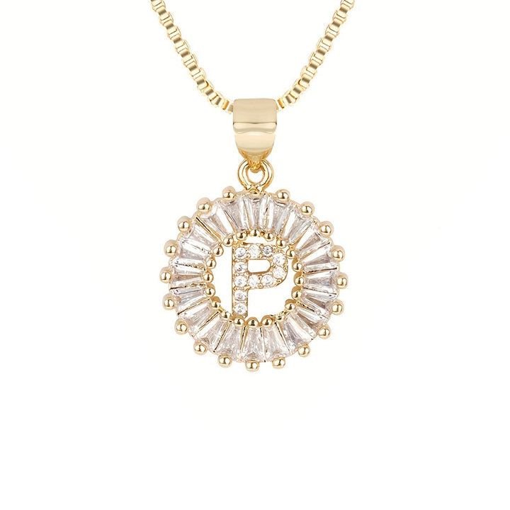Circle Initial Necklace