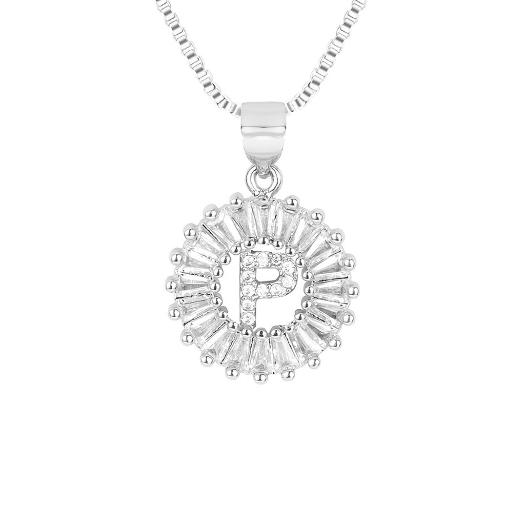 Circle Initial Necklace