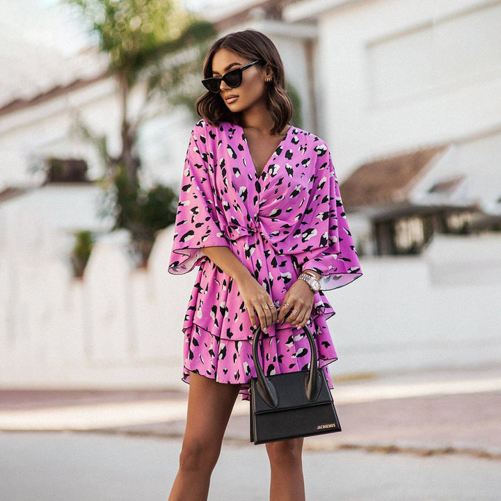 Elena | V-Neck Mini Dress