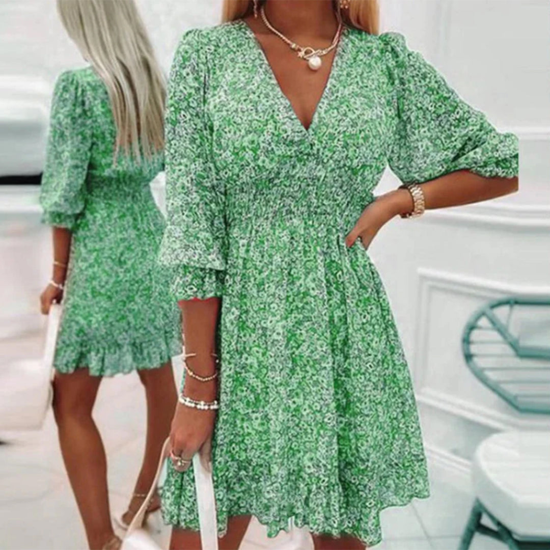 Elowen | A-line V-neck Dress
