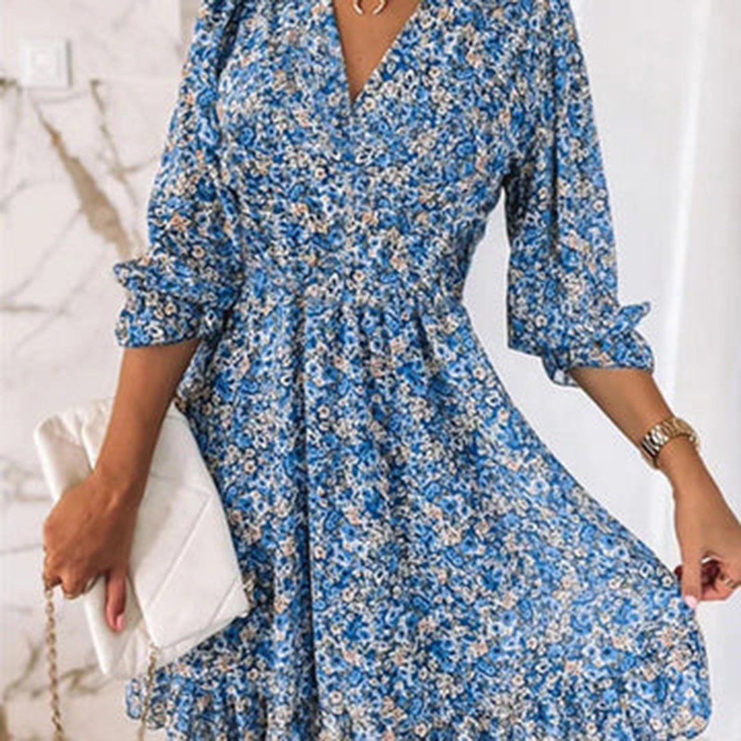 Elowen | A-line V-neck Dress